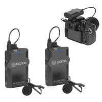 

BOYA BY-WM4 PRO K2 Wireless Studio Condenser Microphone System Lavalier Lapel Interview Mic for iPhone Canon Nikon Cameras