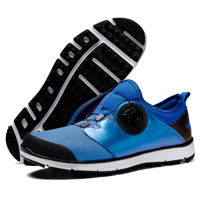 

New Design High Quality Golf Sneakers Breathable Mesh Non-slip Sport Golf Shoes For Men Women, Red, blue, black, orange