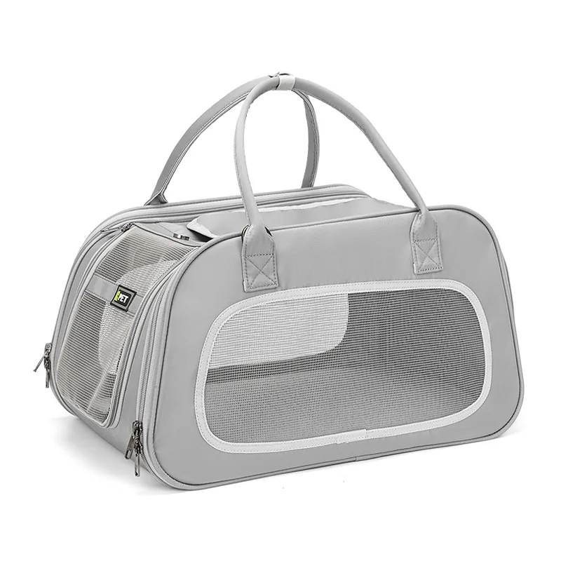 

Outdoor Travel Fashion Durable Foldable Collapsible luxury soft Mesh Pet Sling Bag Cat Dog Travel Box Pet Carrier Tote Bag