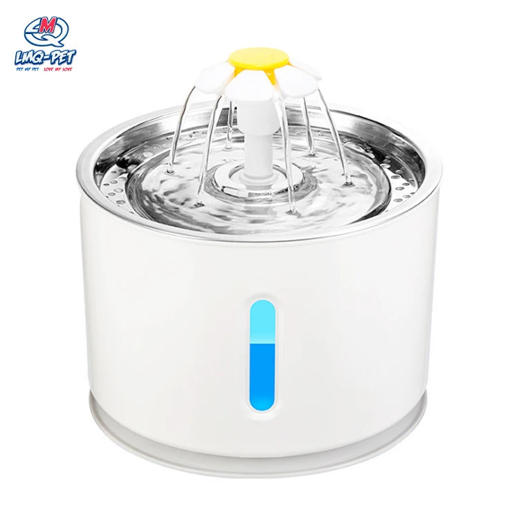 

discounted products automatic smart pet water dispenser drinking fountain led cat water fountain small dog Drinking Feeder, Grey, blue