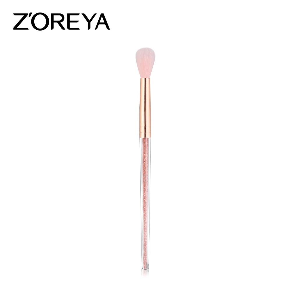 

zoreya 1 piece Private Label Makeup crease Brush Pink Diamond Synthetic Hair single eye brush blending Cosmetic tool