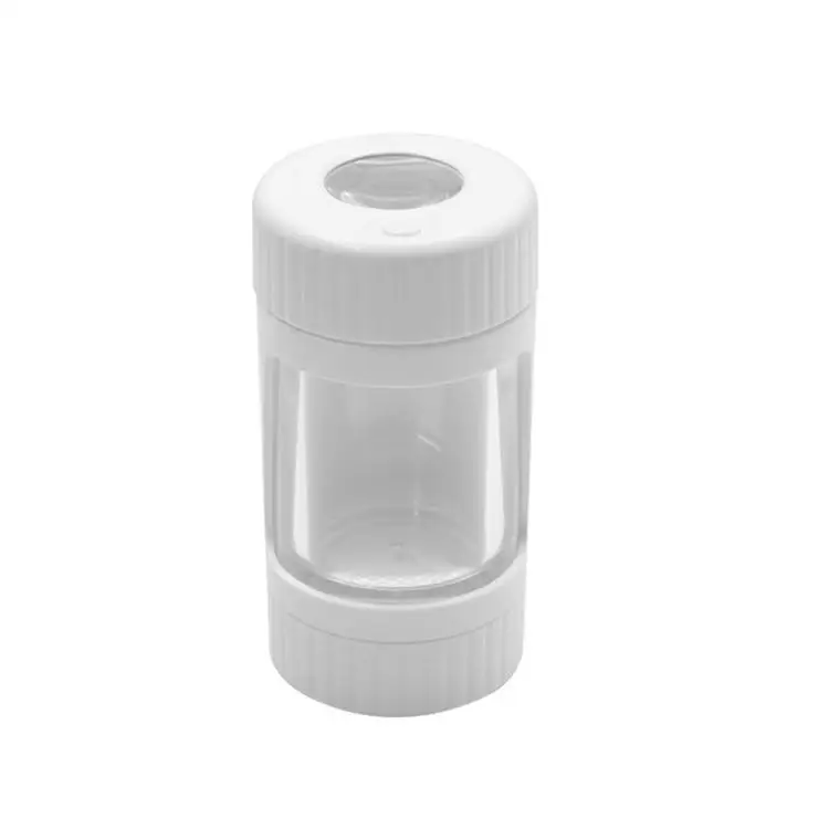 

tobacco Portable Plastic Material Storage Bottles Glowing Grinder Jars Type ABS LED Jar with Herb Grinder