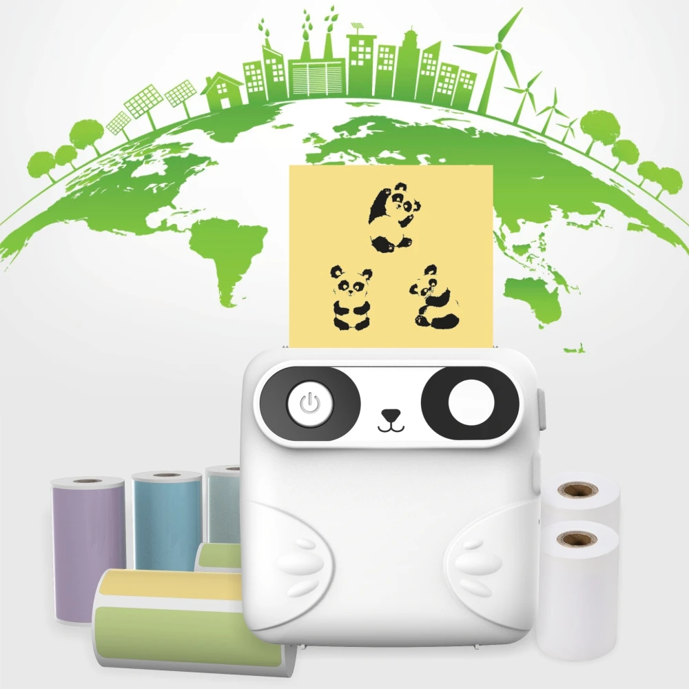 

Mini Portable Thermal Printer Paper Photo Pocket Thermal Printer 58 mm Printing Wireless Android IOS Printers