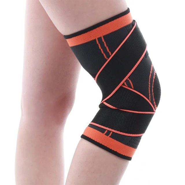 

Cheap Price Knee Wraps Breathable Basketball Powerlifting Knee Brace Support, Red, orange, green, black