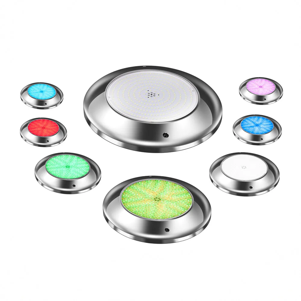 
WiFi Control IP68 12V Wall Mounted RGBW 316L Stainless Steel Underwater Lights 18W 24W 35W LED Swimming Pool Light 