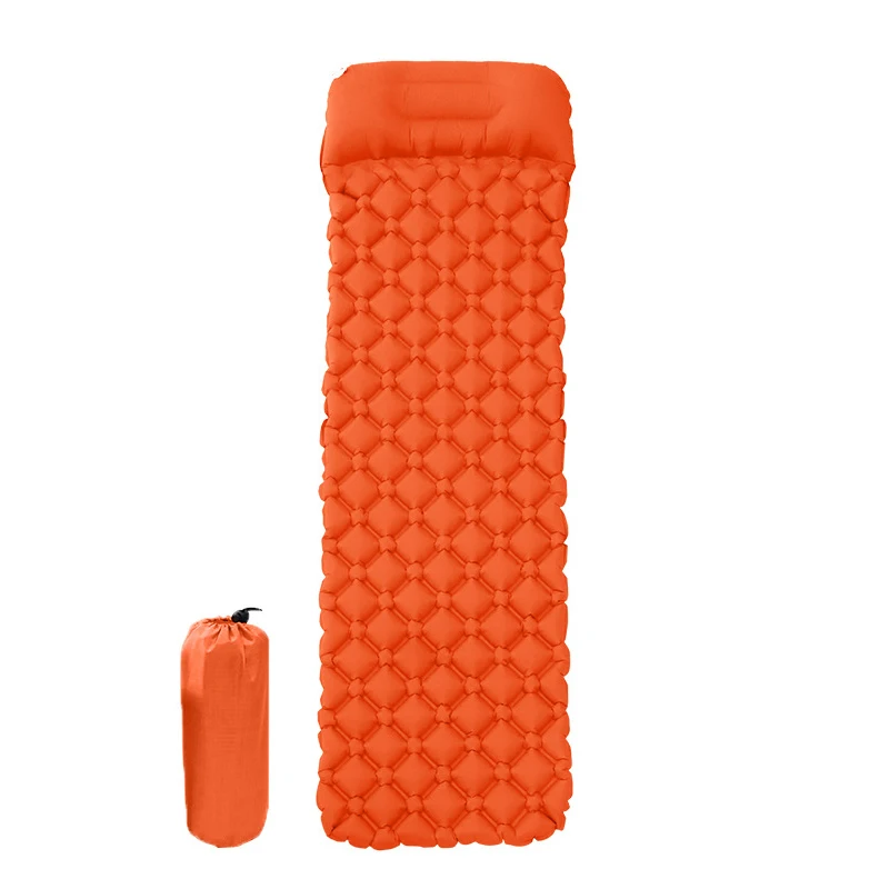 

Outdoor Sleeping Mat Self Inflatable Hiking Camping Mattress Air Mattress, Red, orange, blue, or customzied
