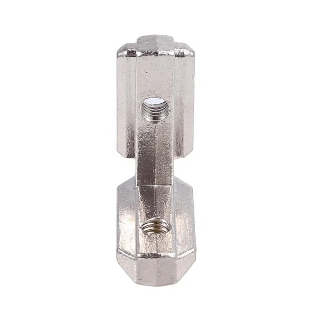 Zinc Alloy Aluminum Profile Accessory 3030 T-Slot Fixed L-Shaped Internal Connector Bracket for Furniture Hardware