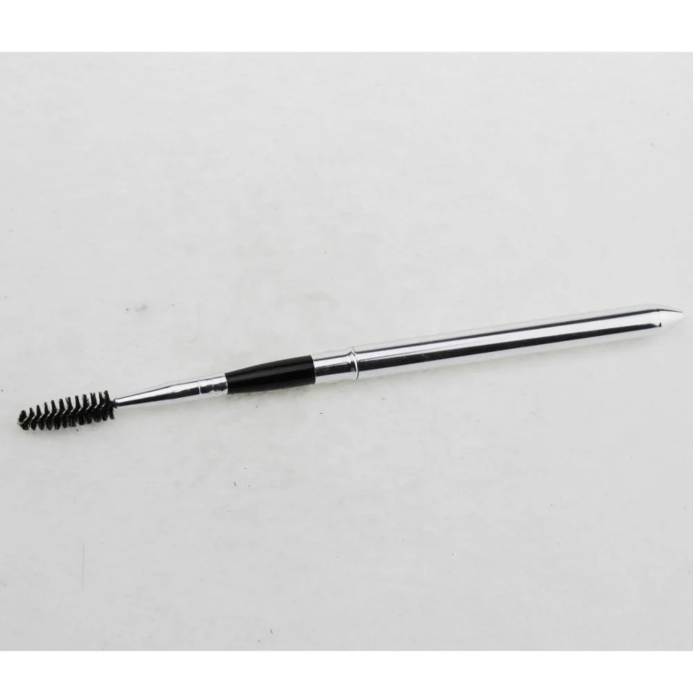 Nylon Bristle Eye Brush With Cap For Travel Eye Brow Eyelash Mascara