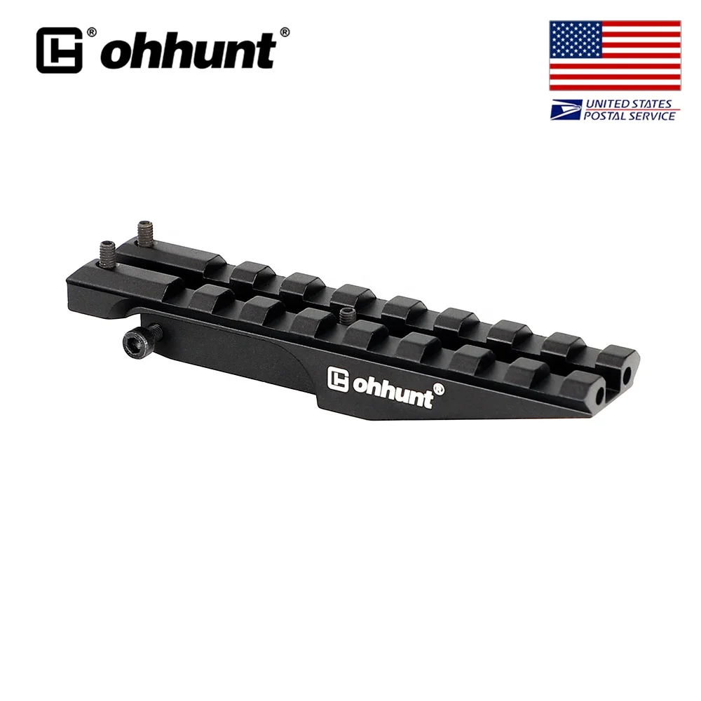 

Free Shipping ohhunt AK Rear Sight Rail Picatinny Hunting Scope Mount For AK47 AK74, Black