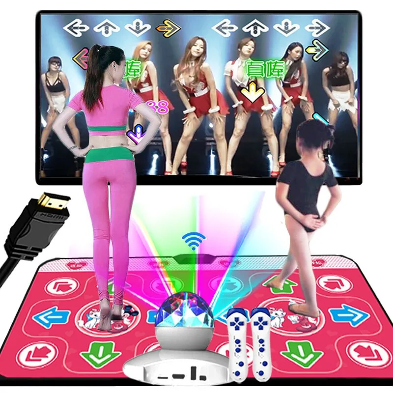 
Double dance mat wireless Dual-purpose dancing machine Somatosensory HDTV game console 