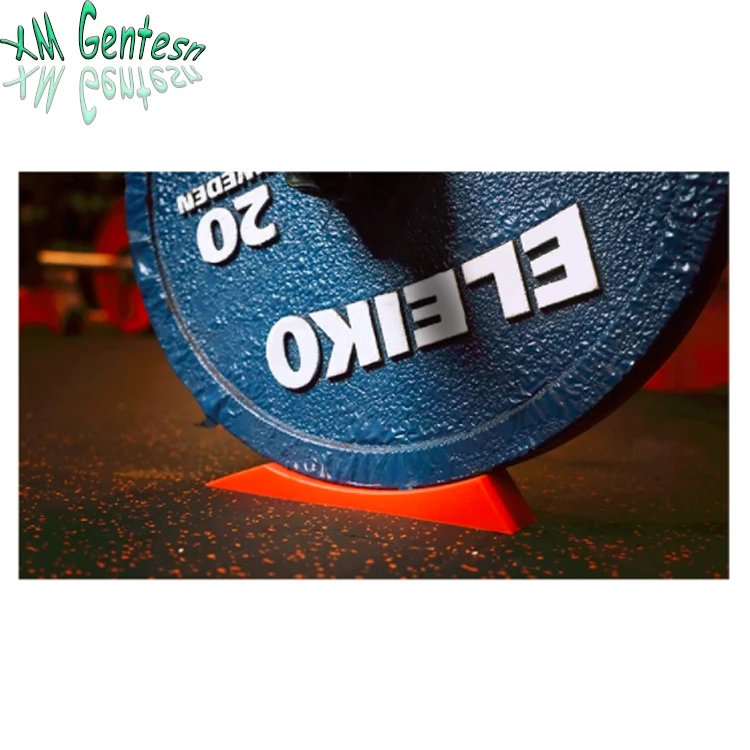 

Custom Logo Engraved Deadlift Barbell Wedge Tool For Loading And Offloading Weights Plates, Custom color