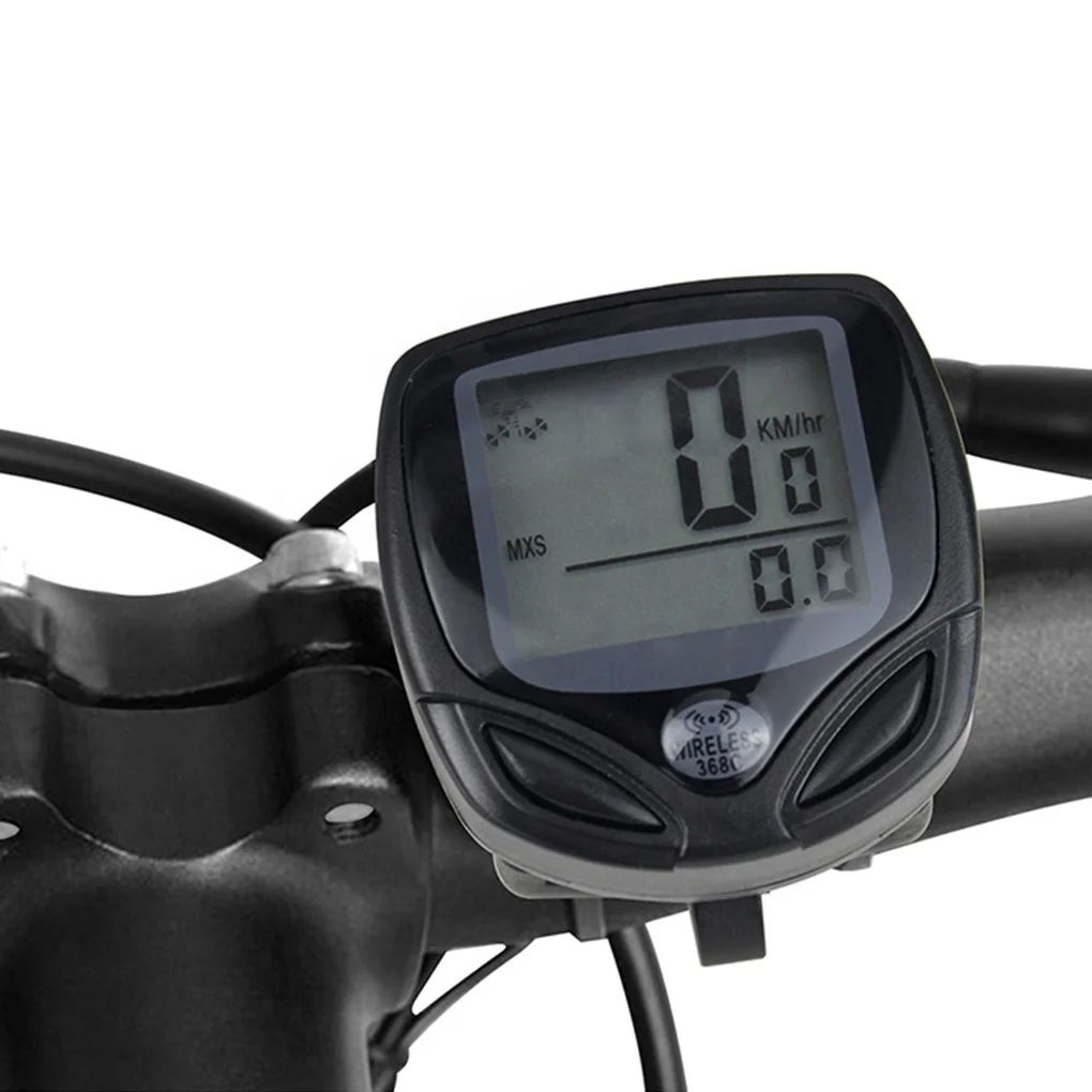 

TY Rainproof Wireless Bicycle Computer LCD MTB Bike Odometer Stopwatch Digital Rate Mileage Recording Cycling Accessory, Black