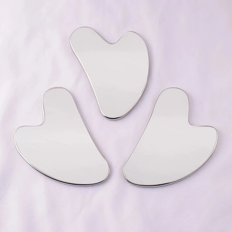 

Stainless Steel Guasha Scraping Scraper Acupuncture Gua Sha Board Acupoint Face Eye Care SPA Massage Tool
