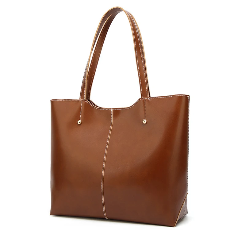 

Luxury Pu Leather Large Capacity Tote Bag Casual Handbag For Women and Girl