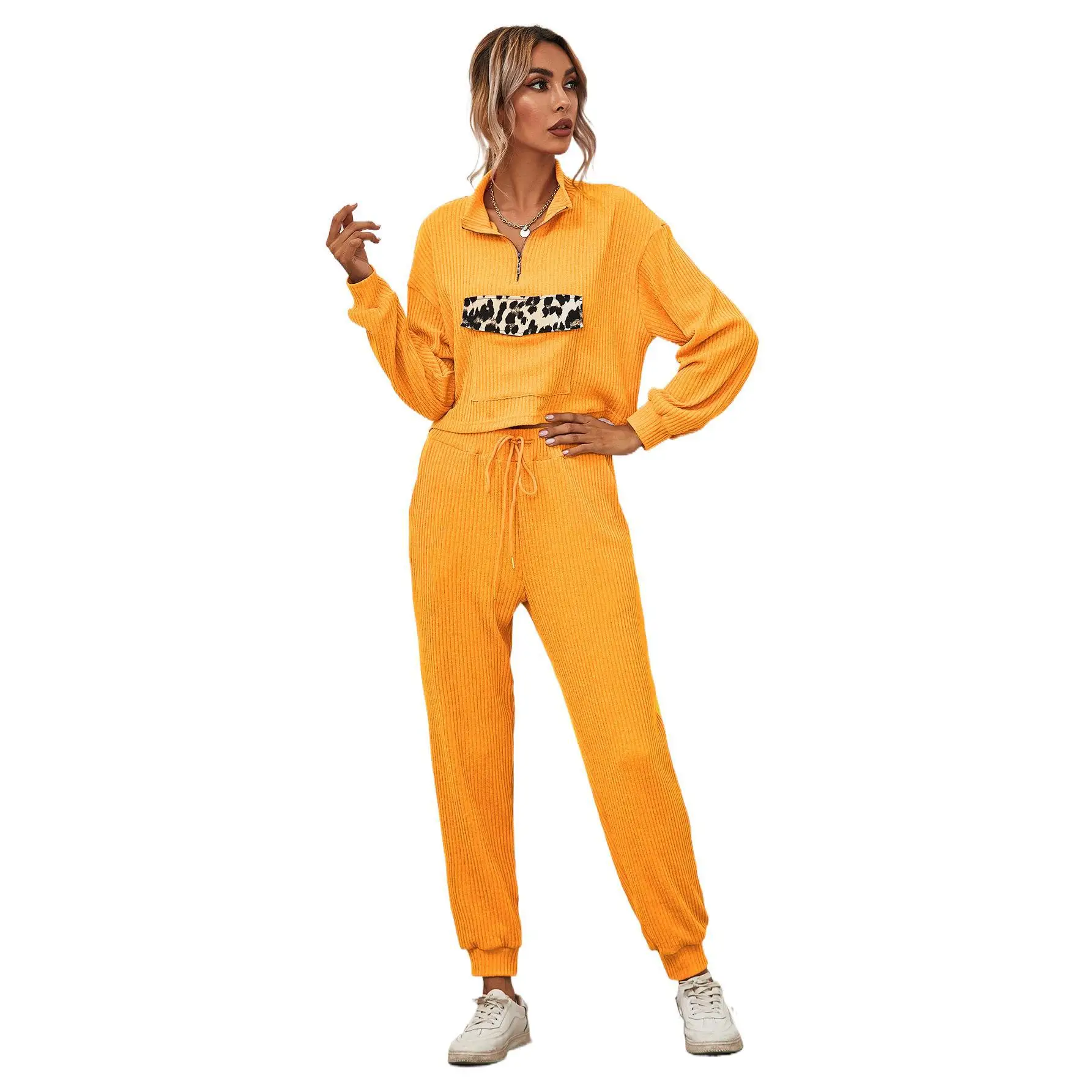 

fall 2 piece tracksuit set for loungewear woman workout gym clothing woman's sets two piece set women