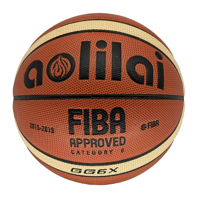 

Professional 12 Panels Standard Size  PU Leather Custom Logo AOLILAI GG6X Basketball For Match Ball, Can customize color