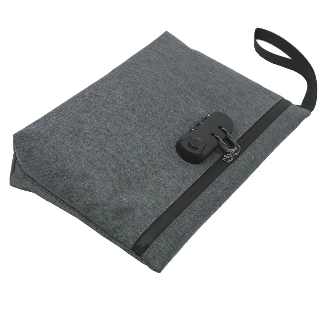 

2021 New Style Nylon With A Code Lock Zipper Small Hand Bag Amazon Best Hot Selling Smell Proof Designer Handbag Custom
