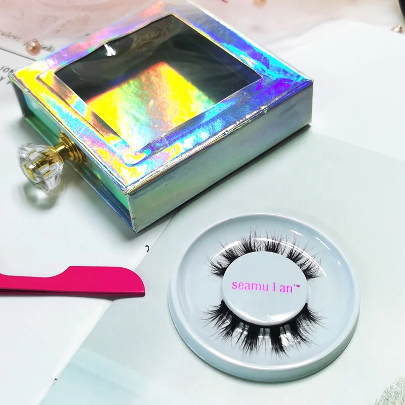 

new design 15mm 5d mink eyelash trays custom packaging boxes false lashes