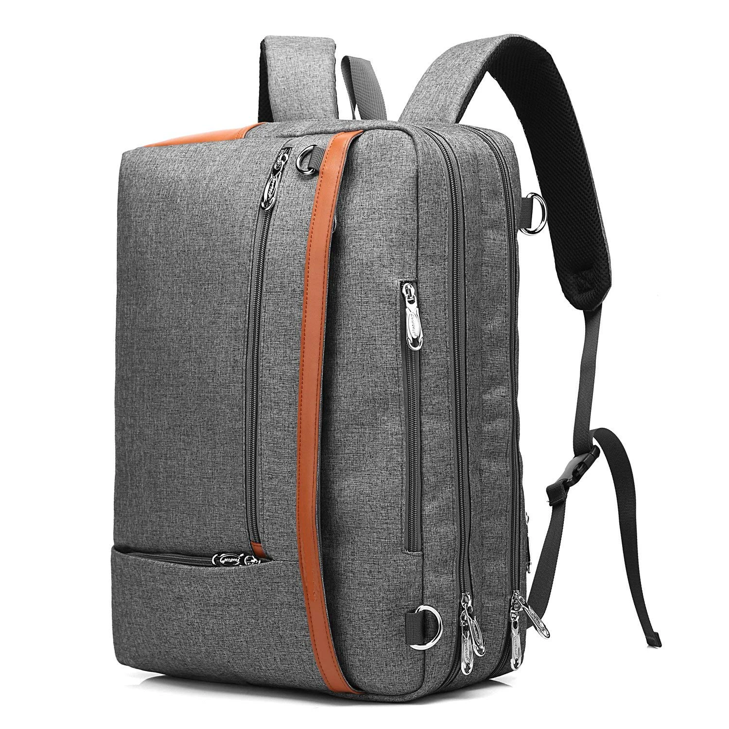 Simple Style Black Laptop Backpack School Bag Day Backpack With Usb