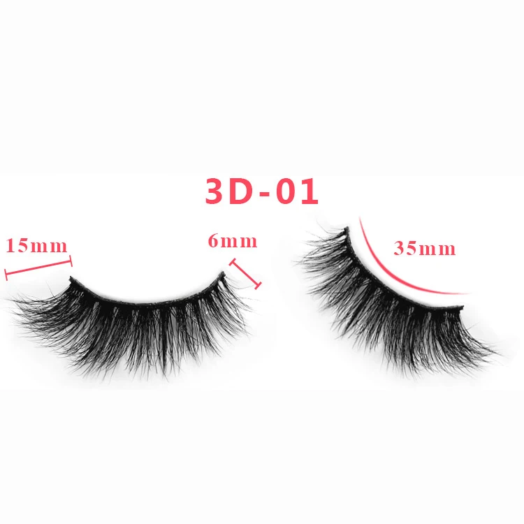 

Y 3D-01 factory supply wholesale vendor bulk 100% real mink false eyelashes 15 mm cruelty-free vegan lashes, Natural black lashes