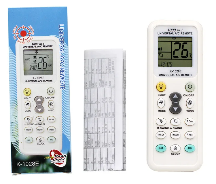 

1028E A/C Air Conditioner Universal Remote Controller LCD Screen Low Power Consumption Air Conditioning Remote Control