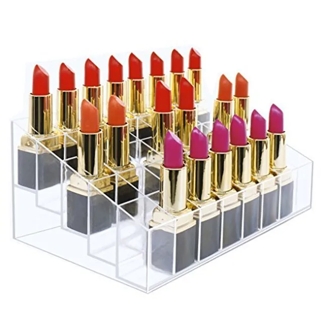 
Transparent Acrylic lipstick display stand lucite lipgloss holder  (62253677047)