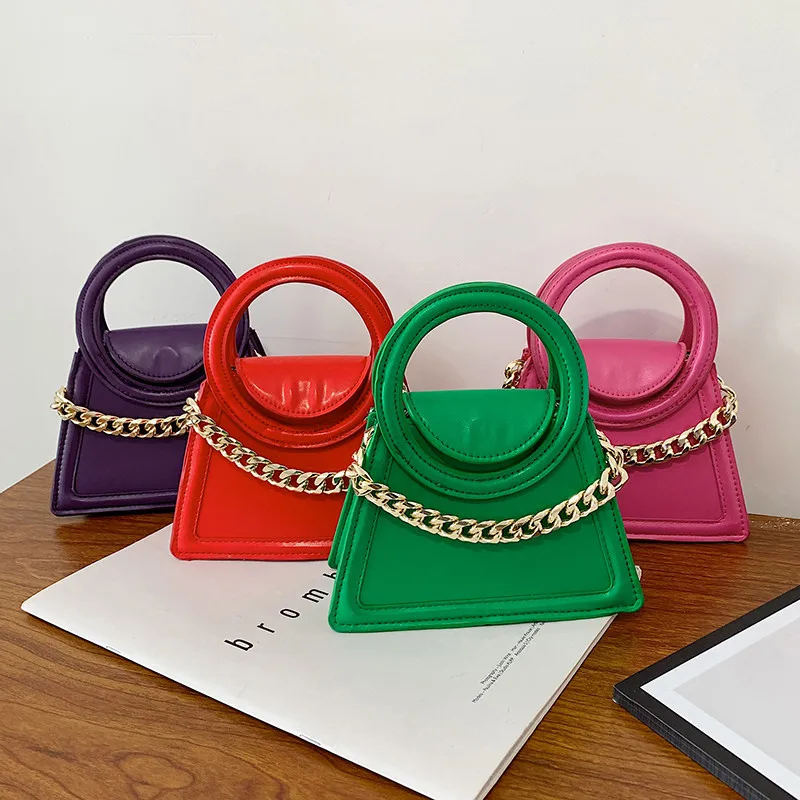 

2022 Cute Round Handle Small Bags Women Handbags Ladies Mini Luxury Handbags