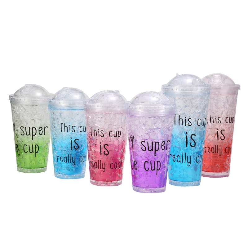 

BB007 500ml plastic children water bottle with ice stick, As below picture