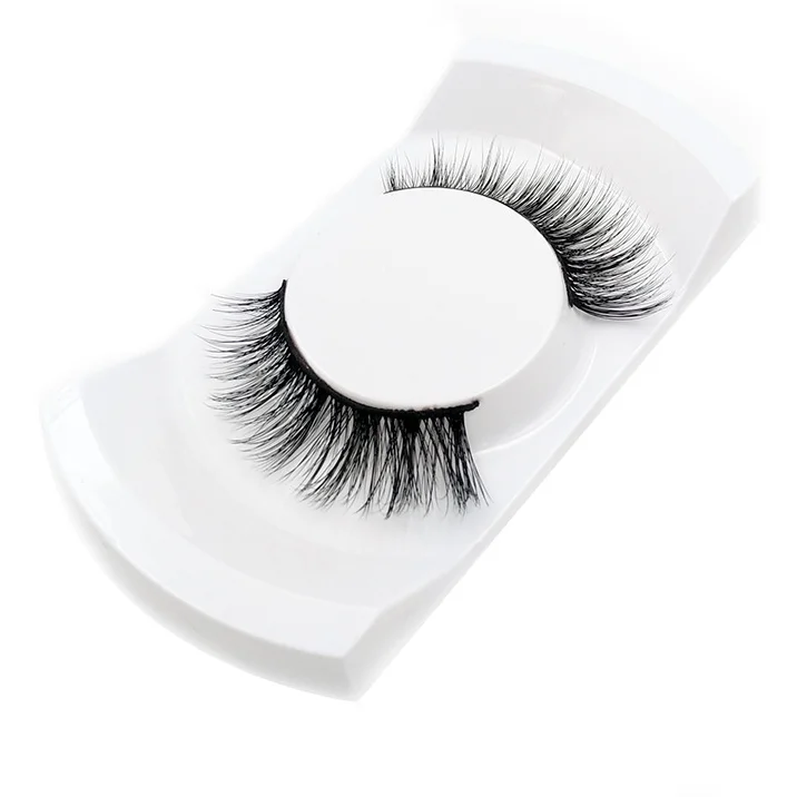 

Wholesales Eyelash Nature Lashes One Pair Box Packaging Luxury False Mink Fur Eyelashes, As image show