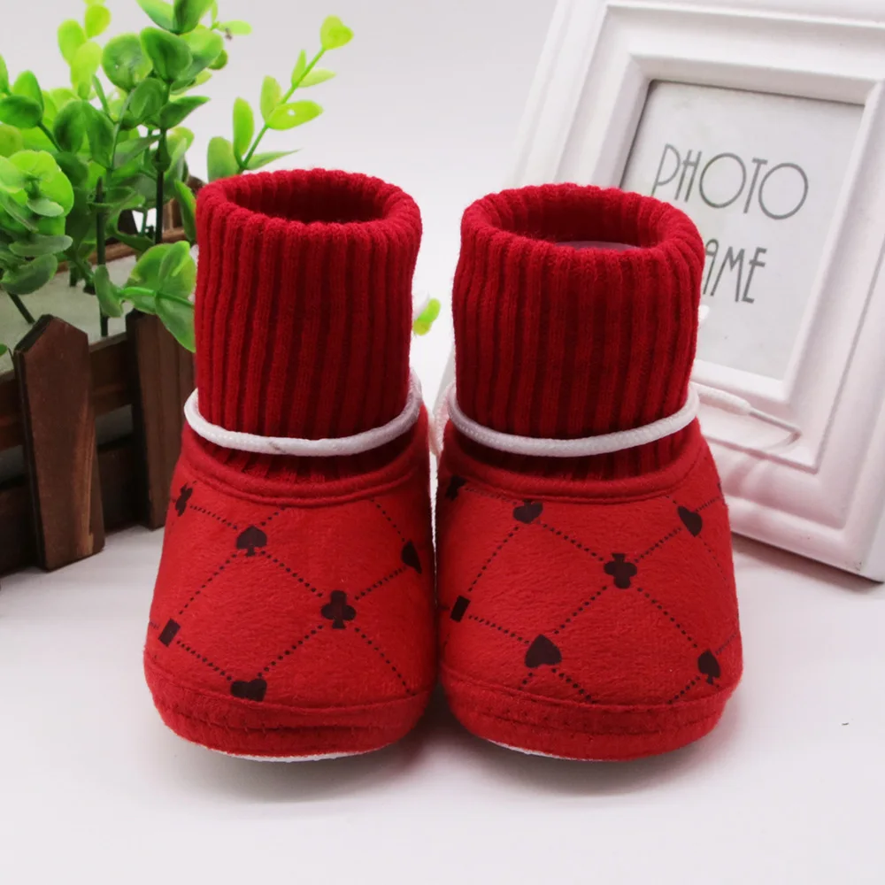 
Superior Girl Footwear Baby Knitted Newborn Handmade Soft Fur Warm Shoes Crochet Durable Winter Boots for infants 
