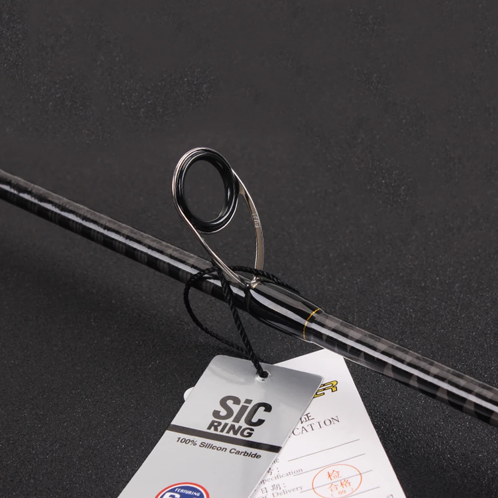 

Lurekiller 2.5m fishing rod fuji saltwater ocean carbon squid egi fishing rod, Black