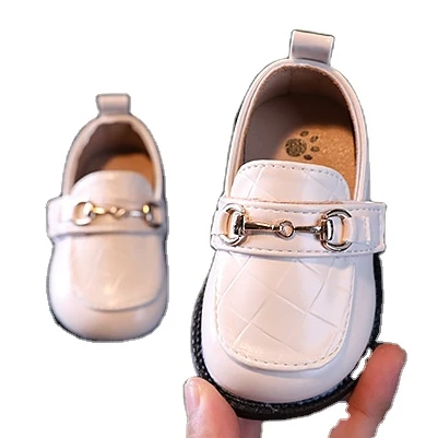 

Party WeddingChurchFlat Kids Children Stick-up Spring Shoes Children Leather Teenager Girls Dress Shoes Fashion Black Party