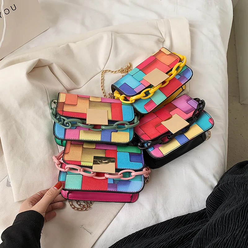 

Square Bag Girls Designer Purses 2021 Handbags For Women Luxury Bags Women Hand Bags Ladies, 4 colors