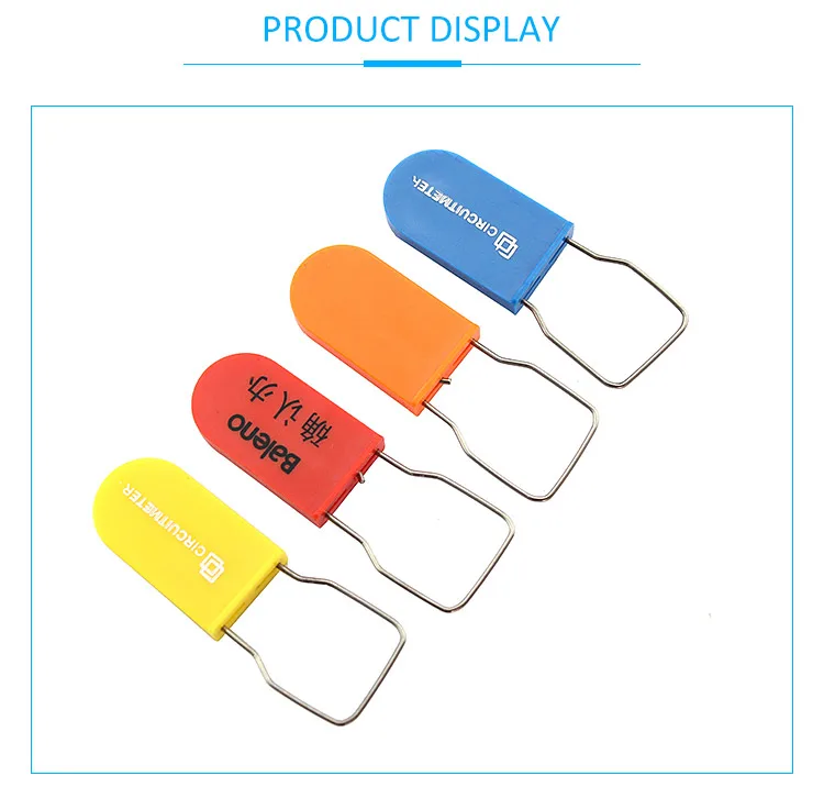 Manufacturer Custom Disposable Lock Security Plastic Padlock Seal Airline