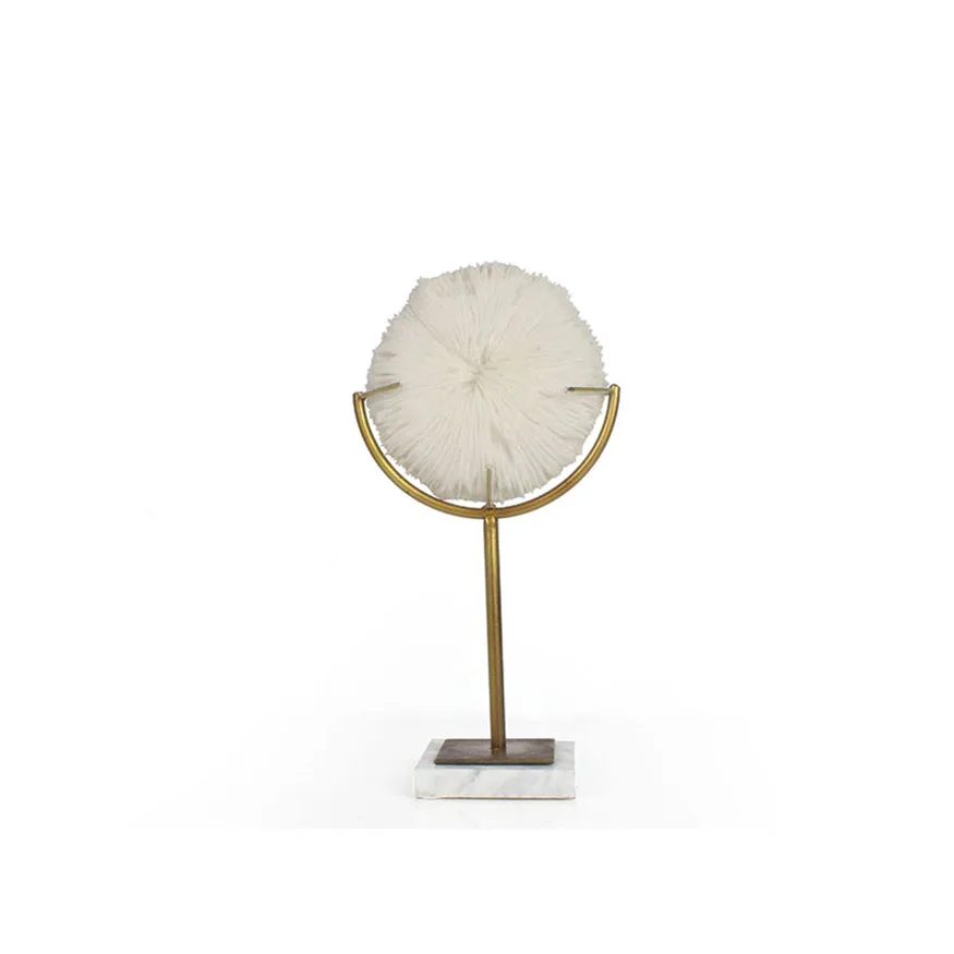 Resin White Coral Decorations with Metal Marble Stand SCULPTURE Home Decoration Handmade Polyresin Home Decor Figurine Avaialble manufacture