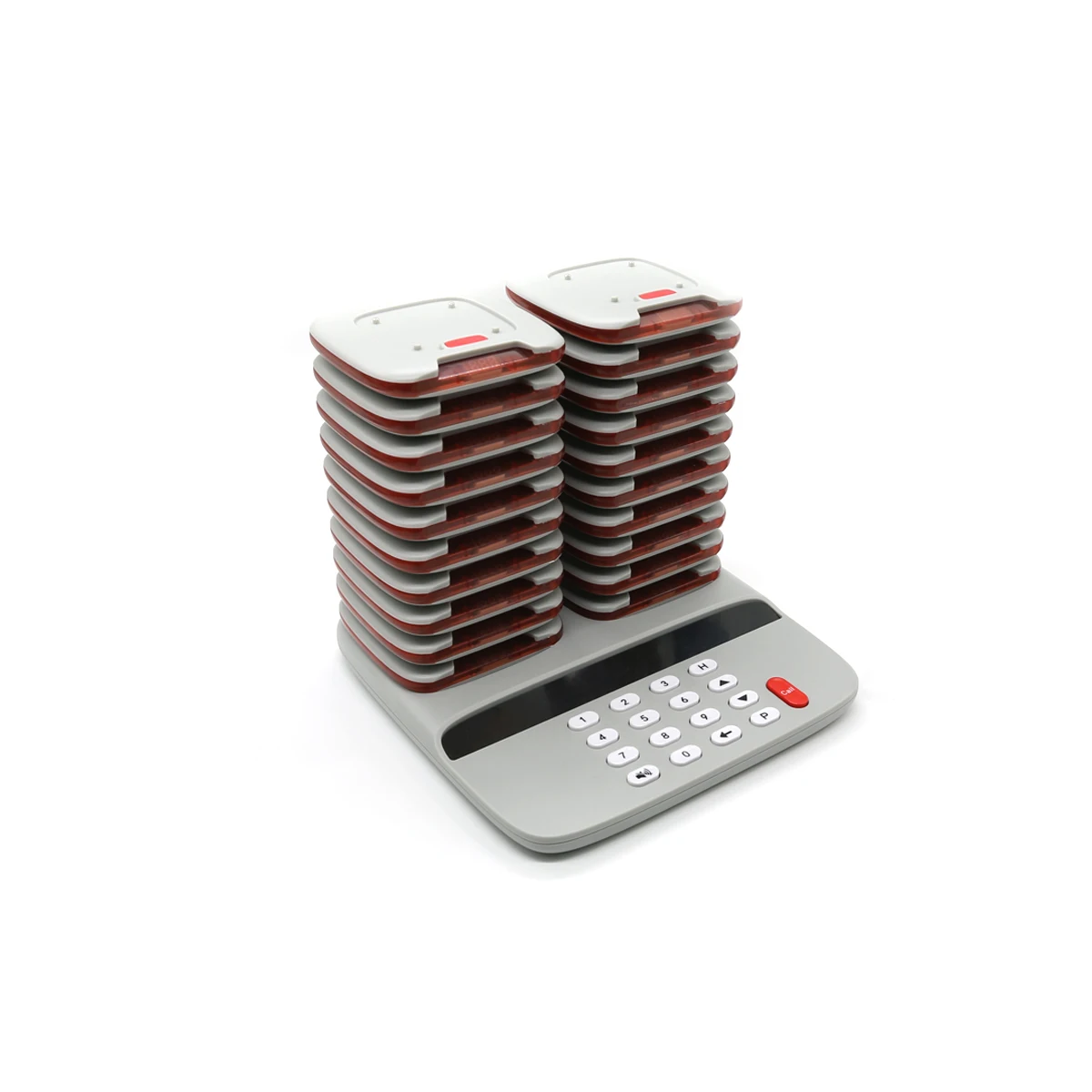 

FSK Technology Self Service Calling Machine New 20pcs Pager Wireless Pager System With Logo Printing