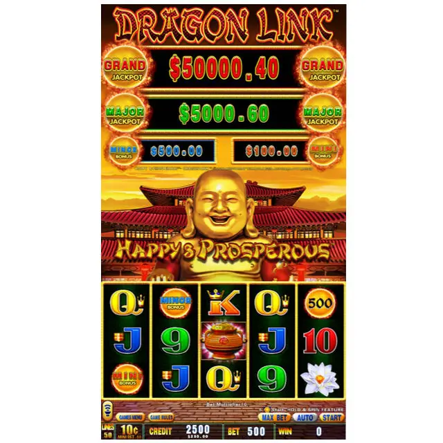 

Dragonlink slot game board/Dragon link Happys Prosperous slot machine/Dragon link vertical HD slot video game, Black