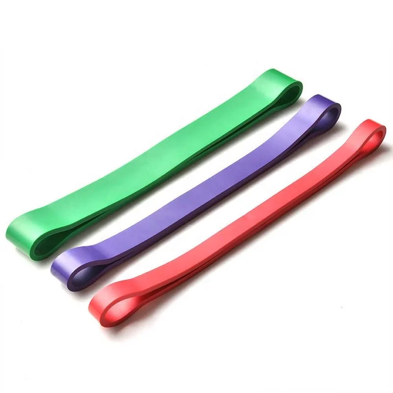 

Hot Sale Custom Logo Fitness Exercise Gym Equipment Natural Latex Training Elastic Hip Circle Elastic Resistance Band, Red green purple or custom color