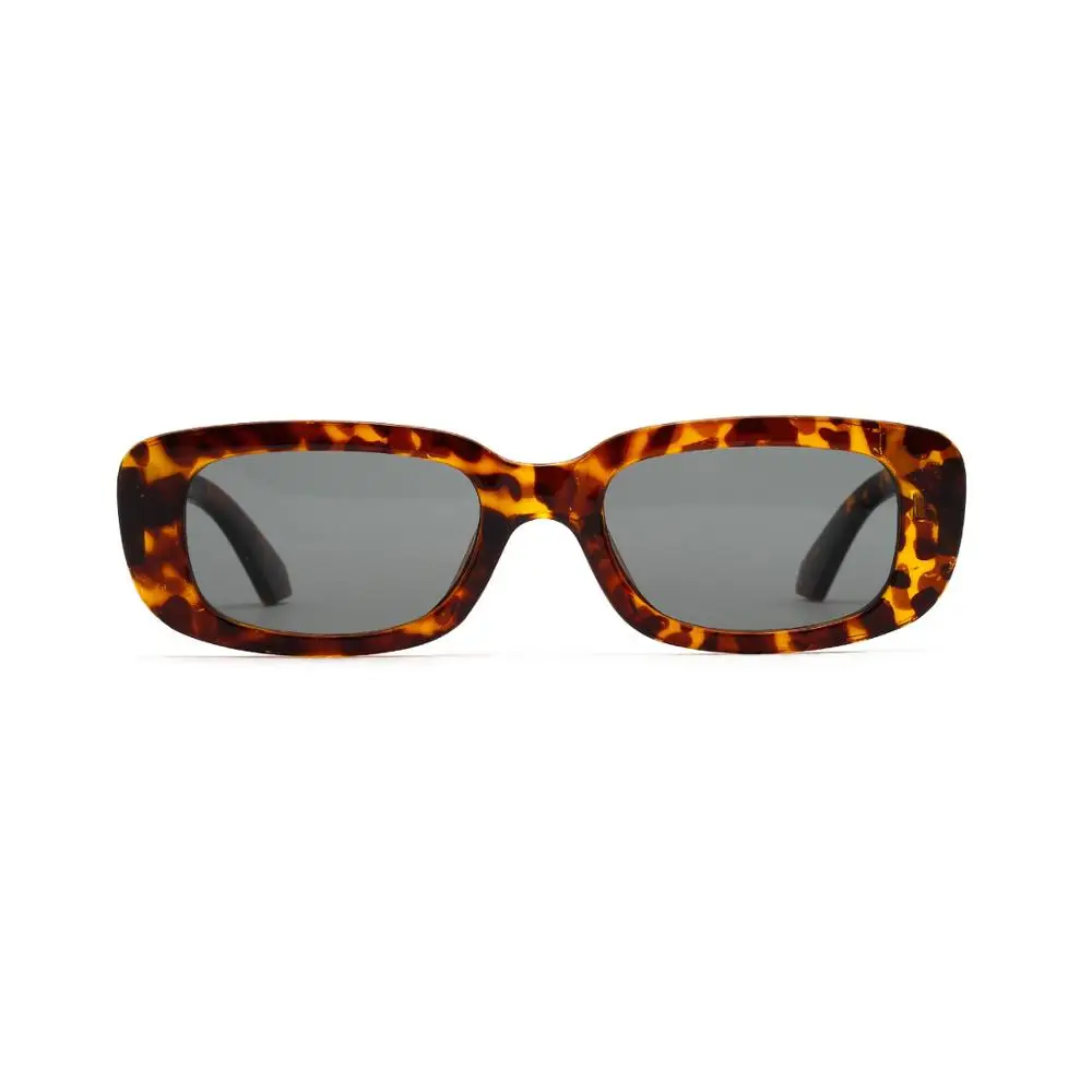 

SKYWAY Small Size Leopard Sunglasses Wholesale Fashion Vintage Women Men Rectangle Tortoiseshell PC Sun Glasses UV400