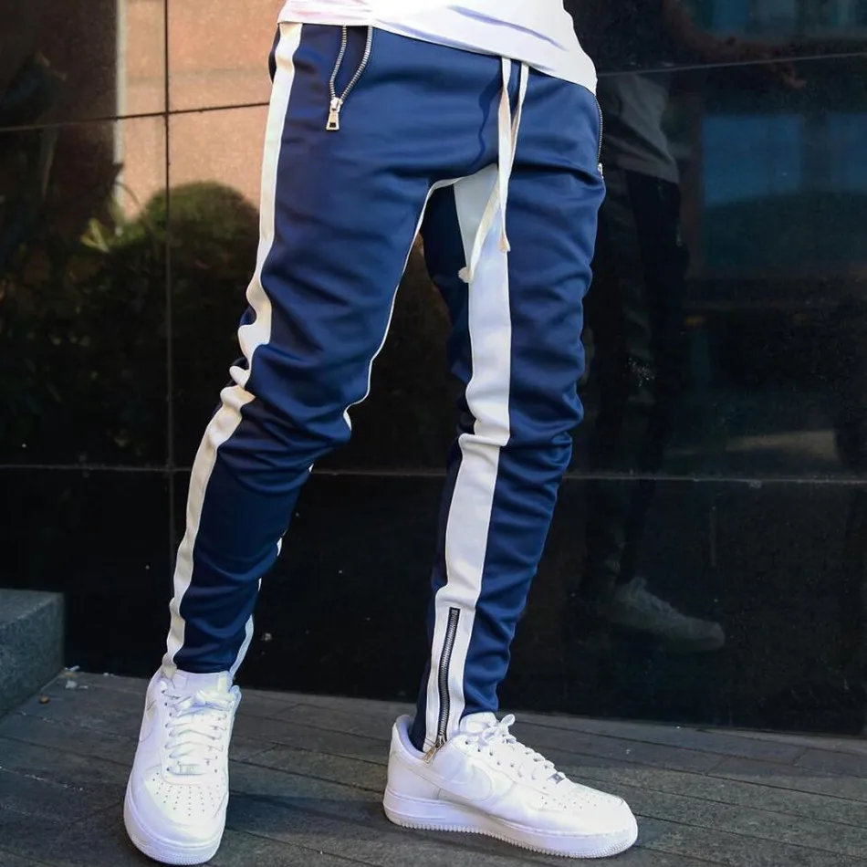 

Mens Joggers Casual Pants Fitness Men Sportswear Tracksuit Bottoms Skinny Sweatpants Trousers Black Gyms Jogger Track Pants, Customized color