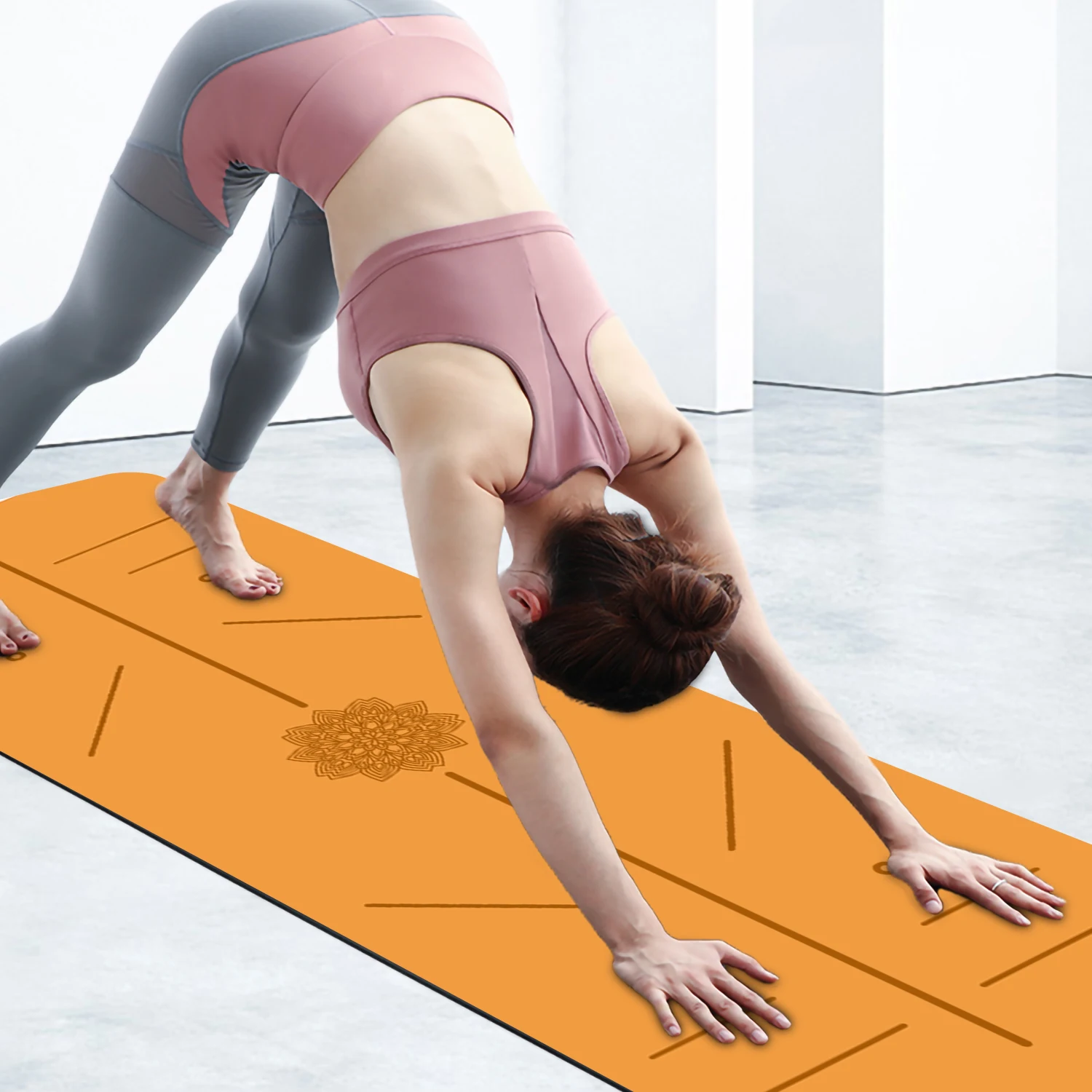 

Yugland Pu mats manufacture Anti slip PU polyurethane yoga mats with custom size, Rose red,blue,yellow,black or customized