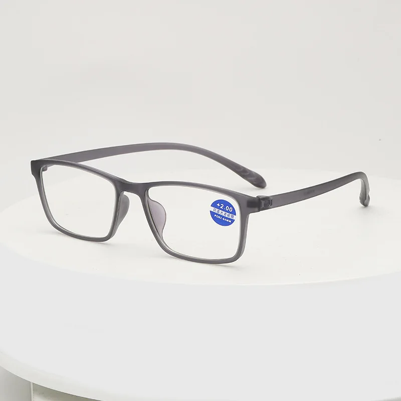 

2021 Wholesale newest anti blue light super light HD resin elderly magnifying reading glasses men women reader glasses frame