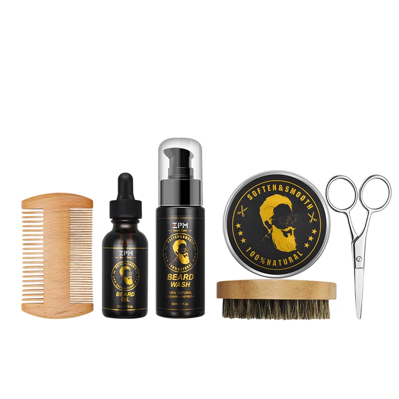 

OEM ODM Private Label Mens Beard Care Grooming Set Beard Growth Kit