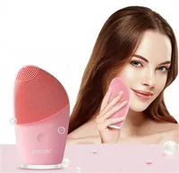 

Electric Silicone Facial Brush Cleaner Face Wash Brushes Sonic Face Cleanser Ultrasonic Skin Care Tool Facial Cleaning Massager