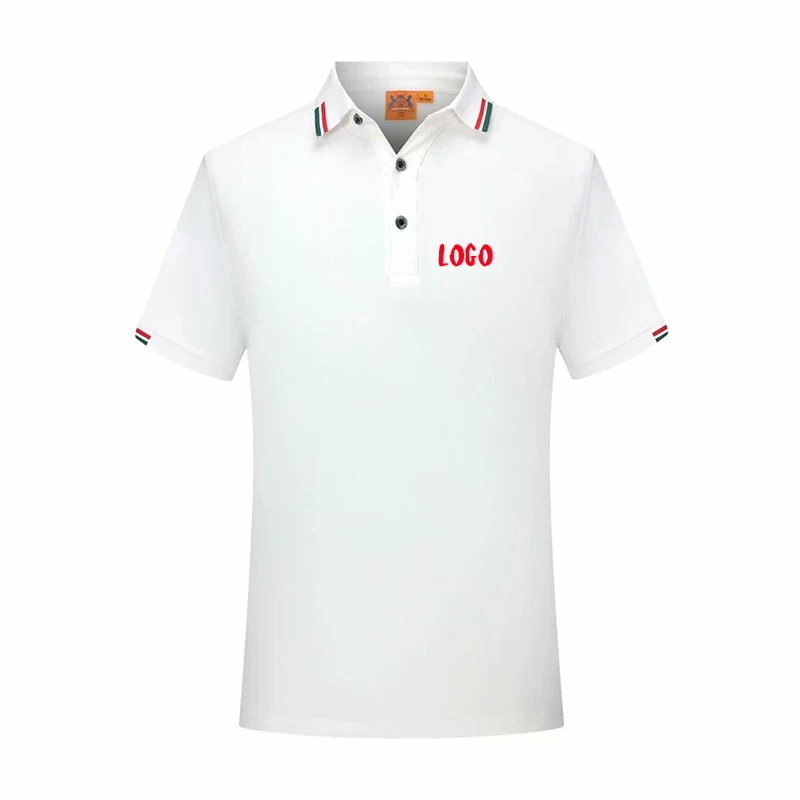 

Water soft pique cotton lapel polo shirt custom logo embroidery work shirt golf t-shirt men's custom polo shirt, 11