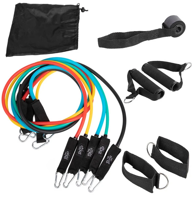 

New Hot Top Quality Free Sample Real Type 11pcs set resistance band Supplier in China, Colorful