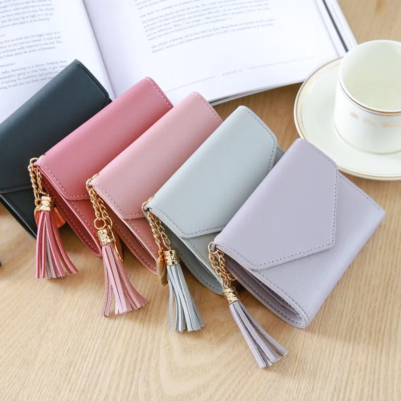 

Wholesale Short Size Woman Wallet Cute Girls Coin Purse Small Card Bag Wallet