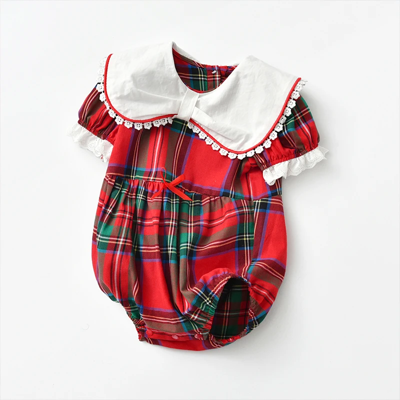 

New Style Infant And Toodler Boys 100% Cotton Knit Girls Baby Boy Romper With Best Quality, Red