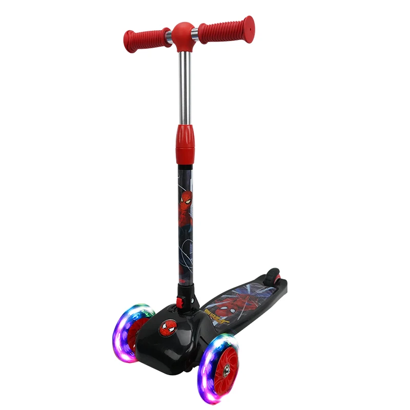 

Marvel Fashionable Quality Boys Scooter Spider Man Foldable 3 Wheels Kick Scooter For Kids, Red
