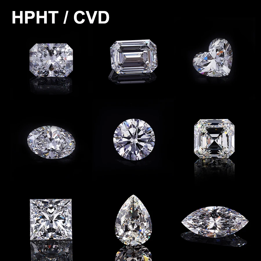 

IGI Certificate 1.0CT 1.5CT VS VVS created gemstone Fancy Round Shape HPHT CVD loose lab diamond
